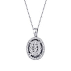 0,33 Carat Diamond Oval Necklace