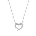 0,21 Carat Diamond Heart Necklace