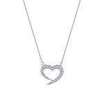 0,21 Carat Diamond Heart Necklace
