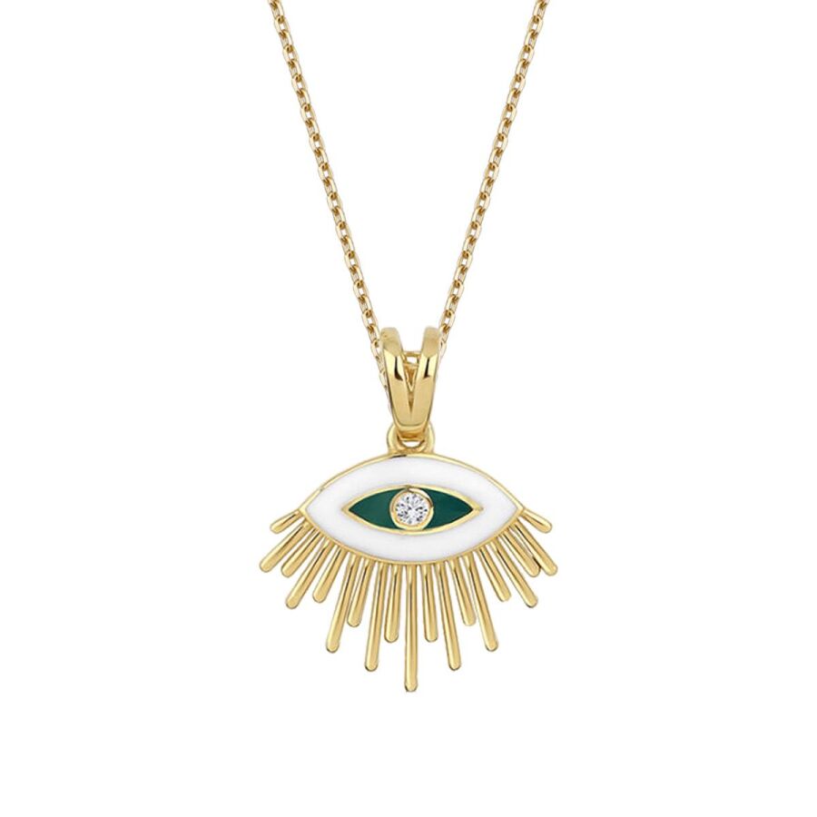 0,01 Carat Diamond Trend Eye Necklace