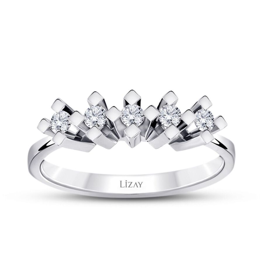 0,30 Carat Diamond Five-Stone Ring