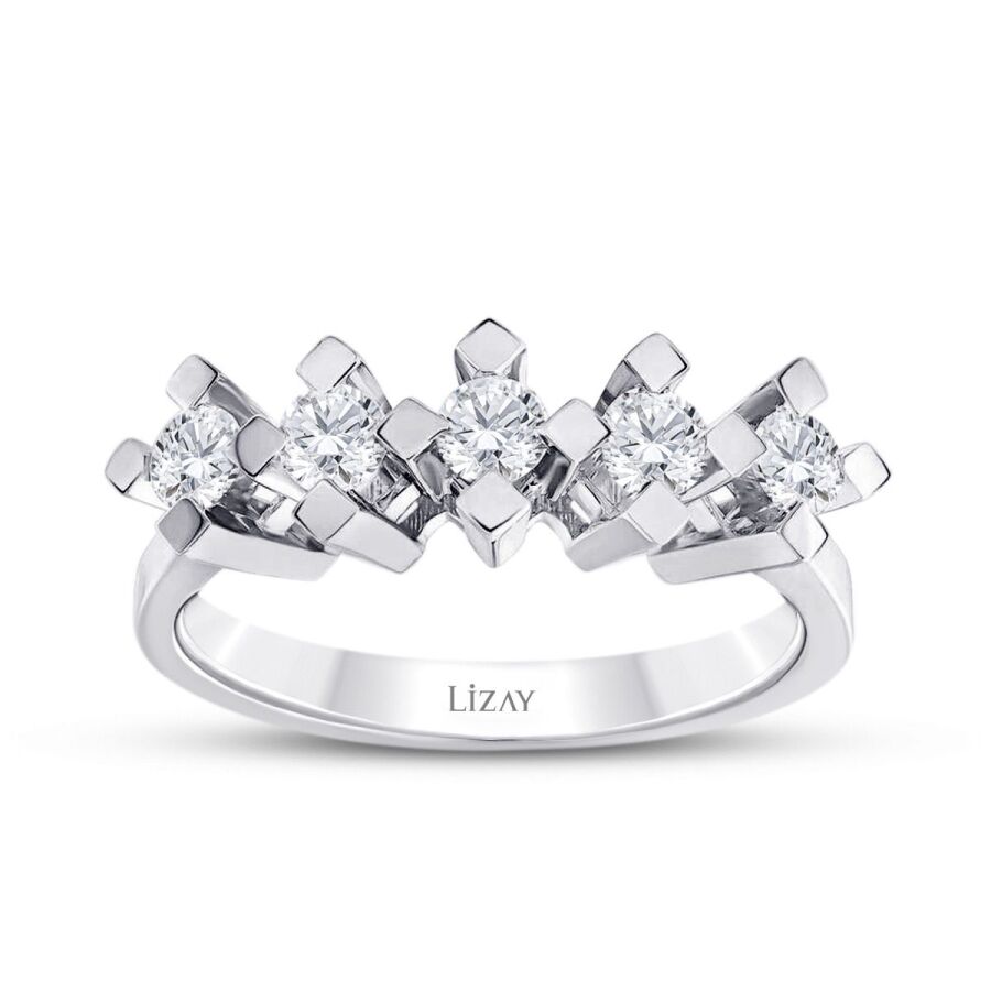 0,50 Carat Diamond Five-Stone Ring