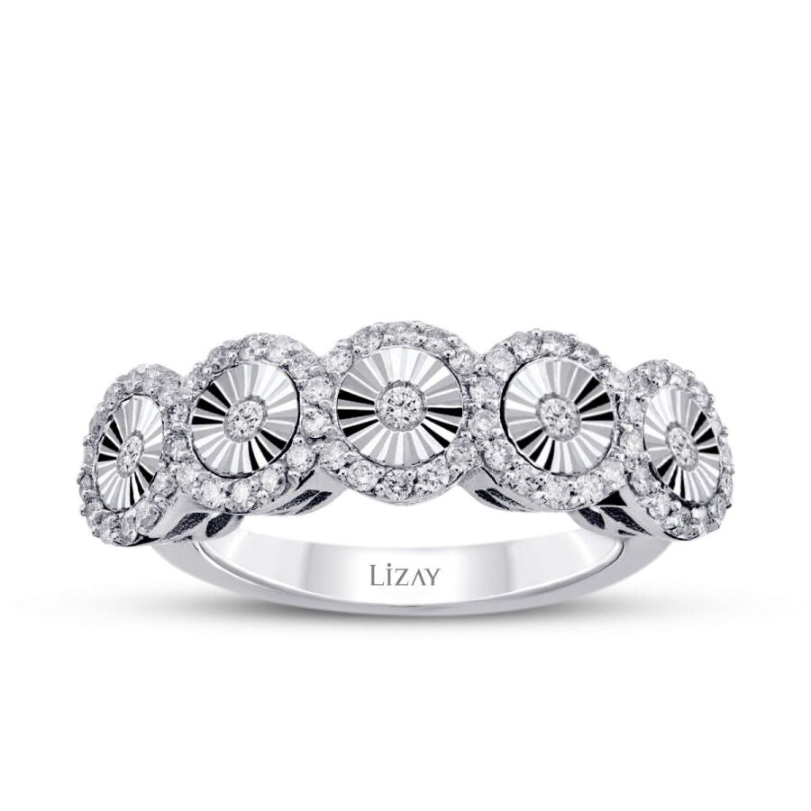 0,29 Carat Diamond Five-Stone Ring