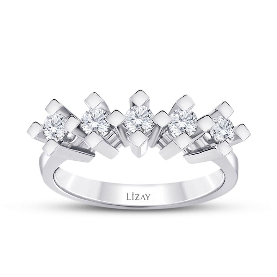 0,80 Carat Diamond Five-Stone Ring