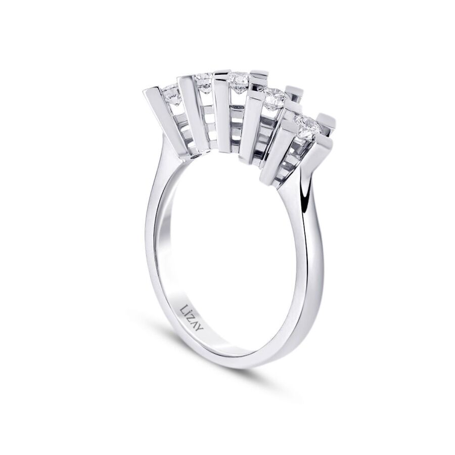 0,80 Carat Diamond Five-Stone Ring
