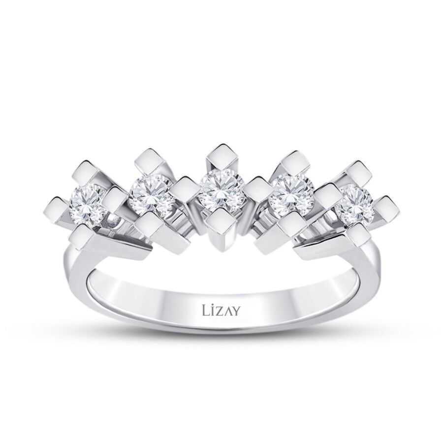 0,75 Carat Diamond Five-Stone Ring
