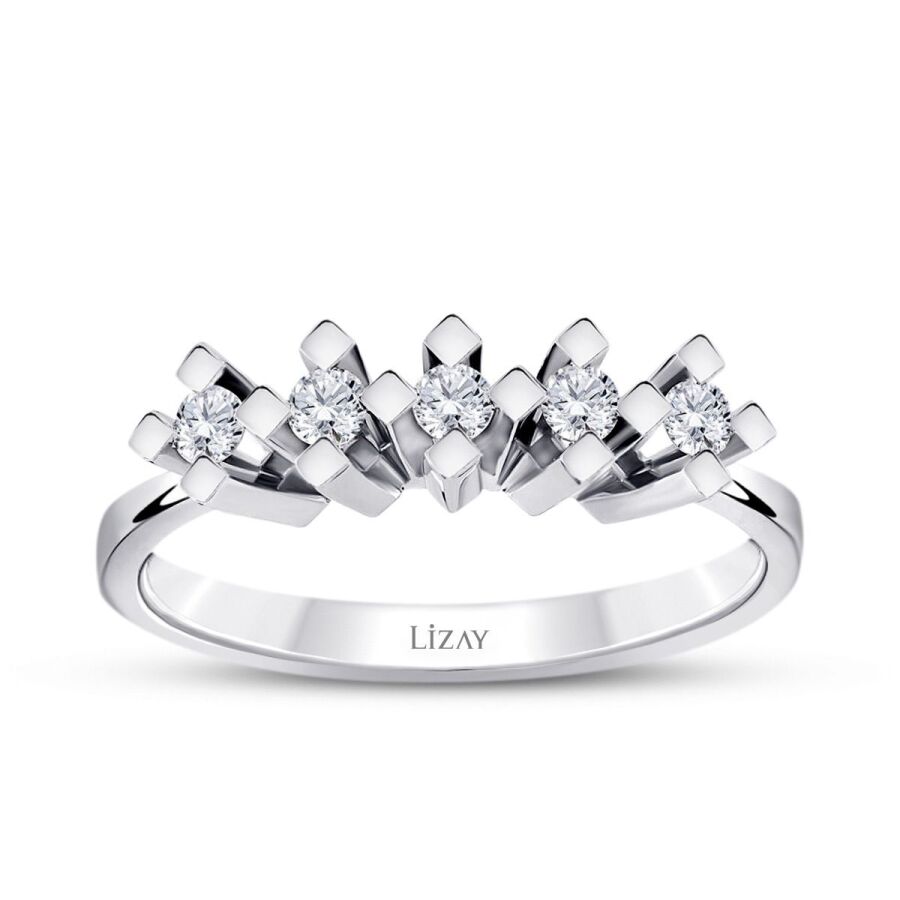 0,30 Carat Diamond Five-Stone Ring