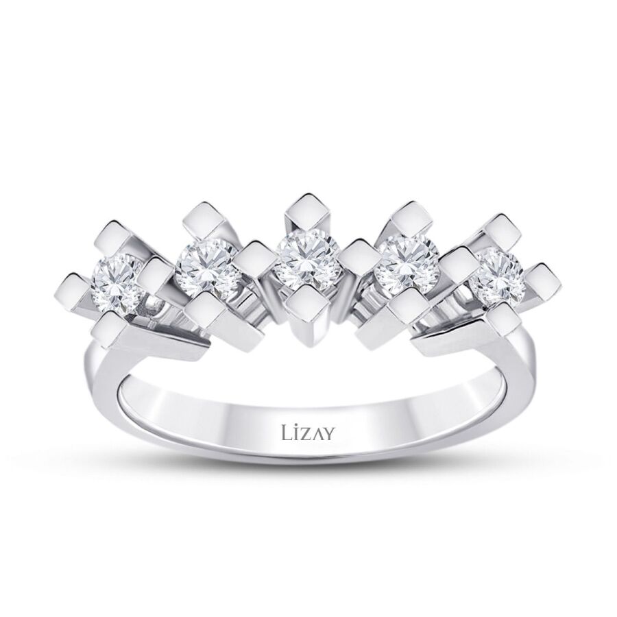 0,80 Carat Diamond Five-Stone Ring