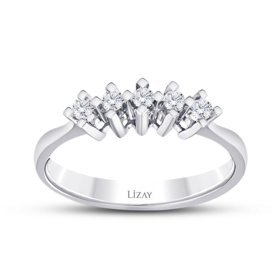 0,15 Carat Diamond Five-Stone Ring