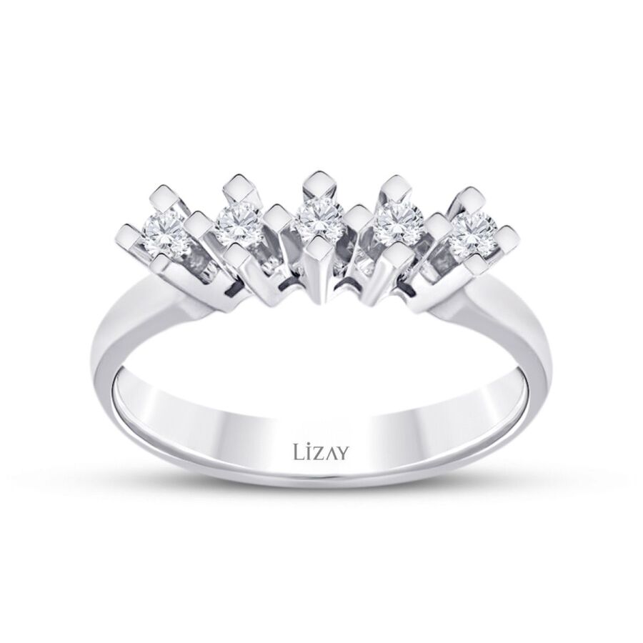 0,15 Carat Diamond Five-Stone Ring
