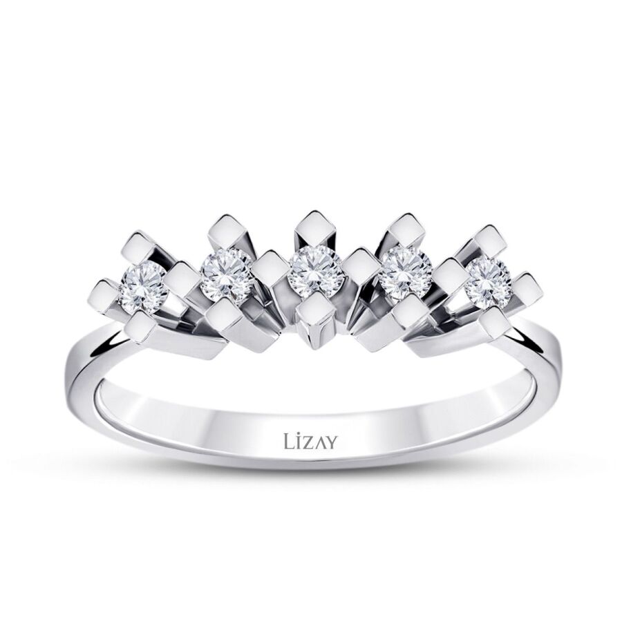0,40 Carat Diamond Five-Stone Ring