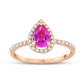 1,10 Carat Diamond Colored Stone Ring