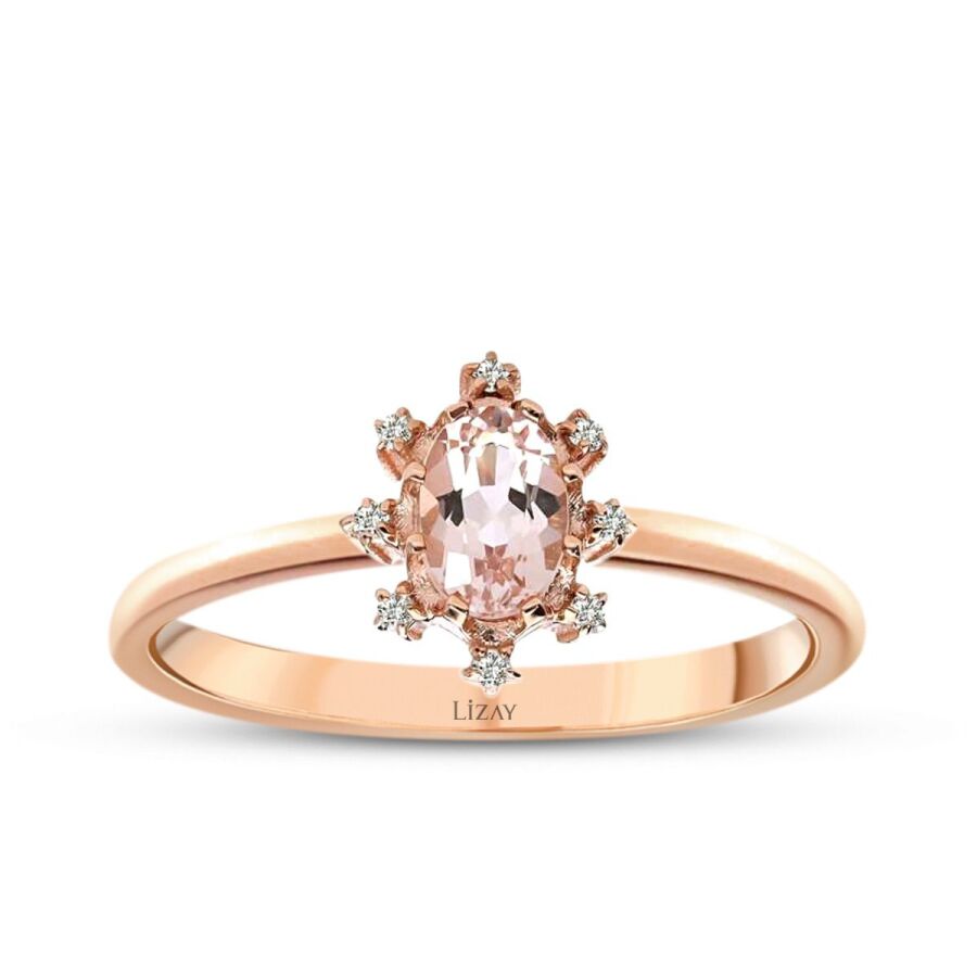 0.44 Carat Diamond Colored Stone Ring