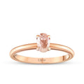 0,65 Carat Morganite Stone Ring