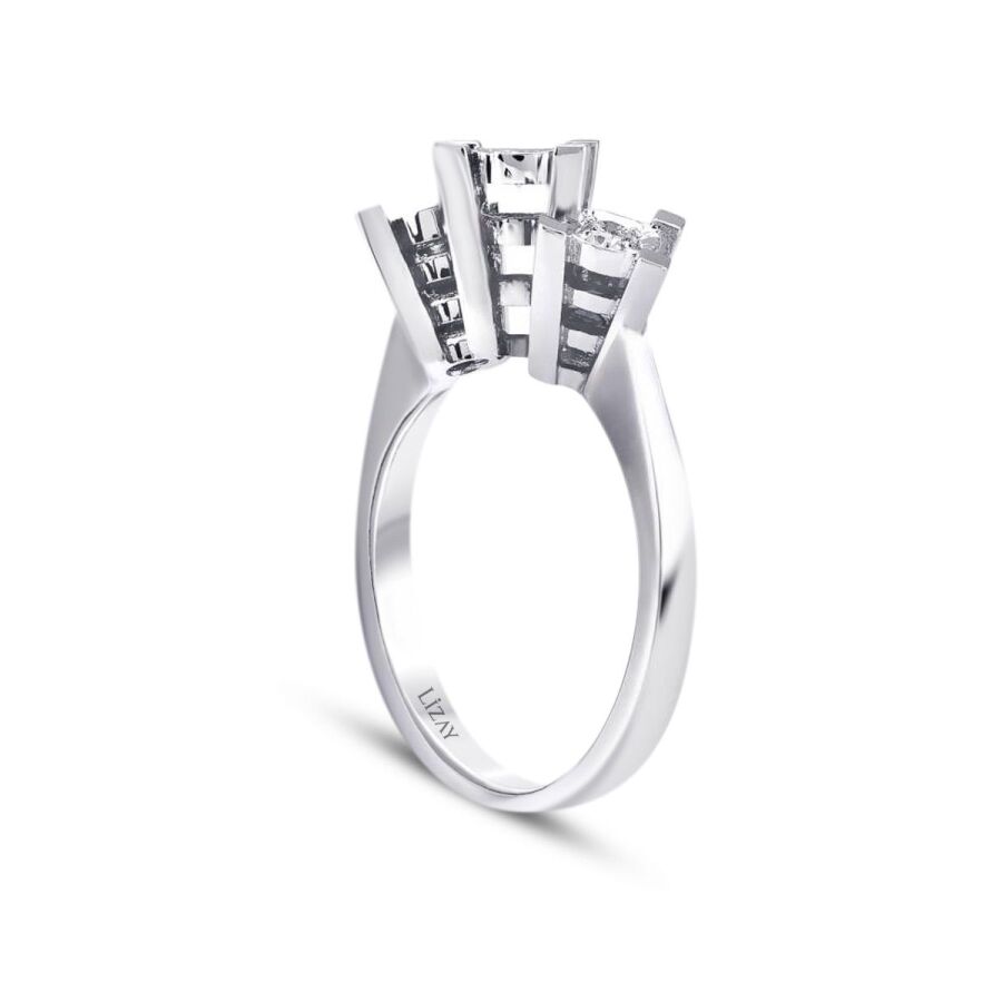 0,16 Carat Diamond-Effect Tria Rings