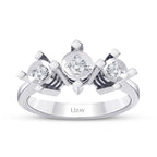 0,16 Carat Diamond-Effect Tria Rings
