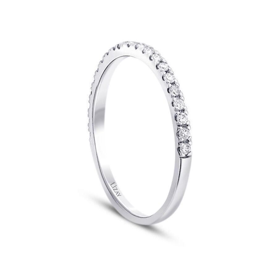 0,13 Carat Diamond Half-Eternity Ring