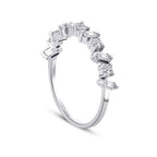 0,47 Carat Diamond Baguette Half-Eternity Ring