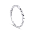 0,12 Carat Diamond Baguette Half-Eternity Ring