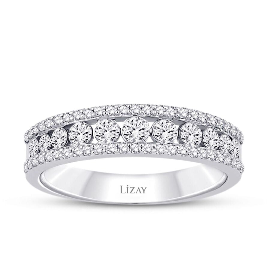 0,63 Carat Diamond Half-Eternity Ring