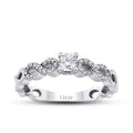 0,43 Carat Diamond Solitaire Engagement Infinity Ring