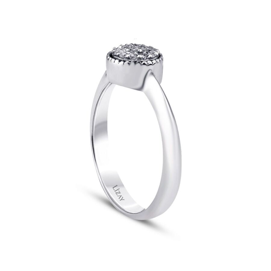 0,14 Carat Diamond Round Ring