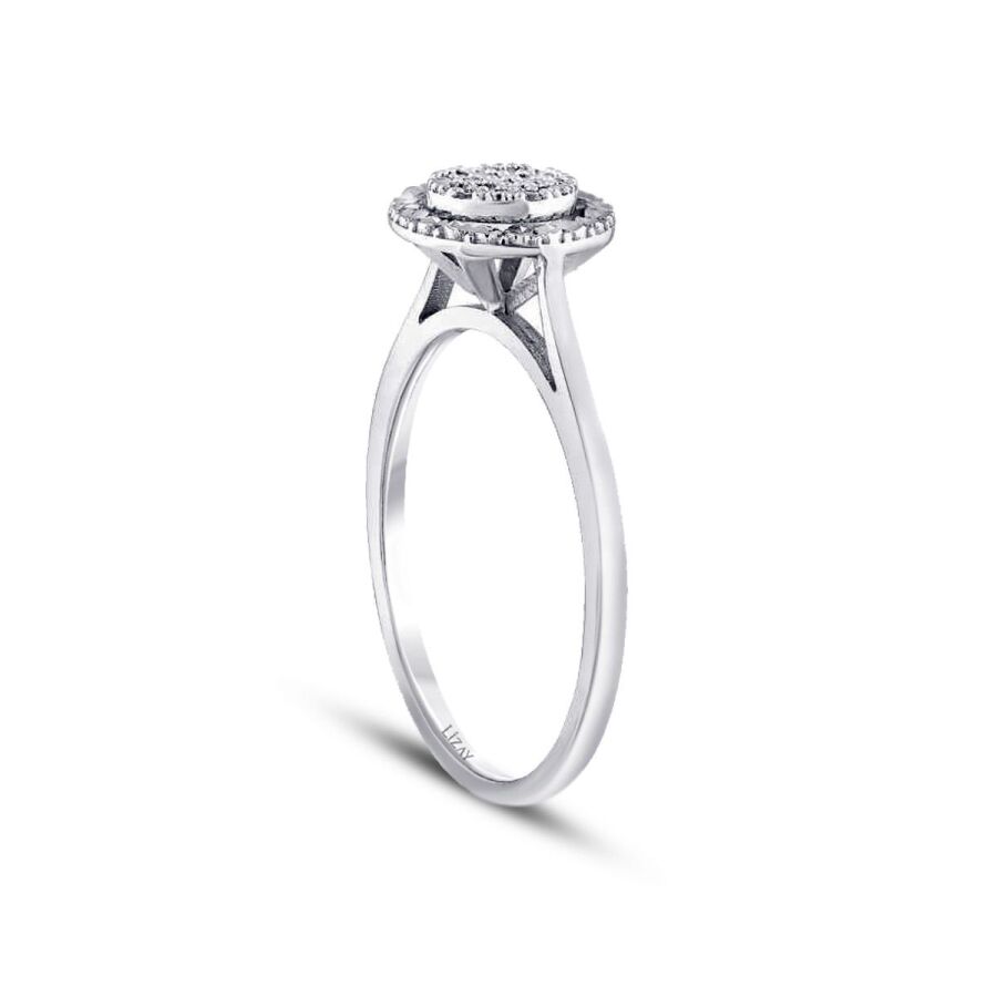 0,09 Carat Diamond Round Ring