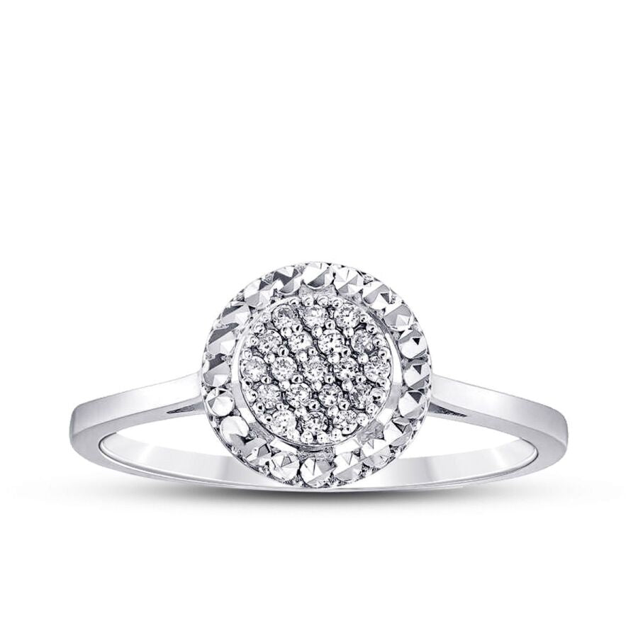 0,09 Carat Diamond Round Ring
