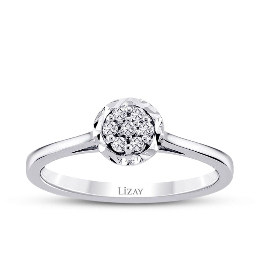 0,15 Carat Diamond-Effect Ring