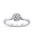 0,15 Carat Diamond-Effect Ring