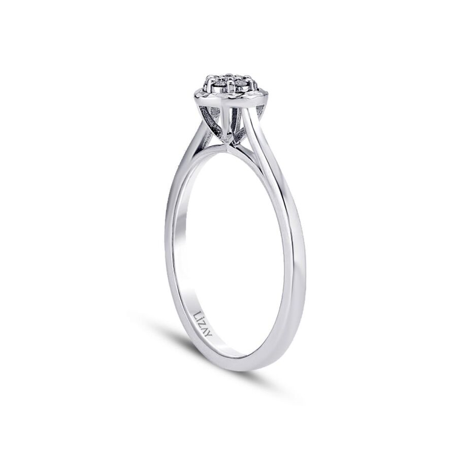 0,15 Carat Diamond-Effect Ring