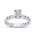 0,23 Carat Diamond Chain Ring
