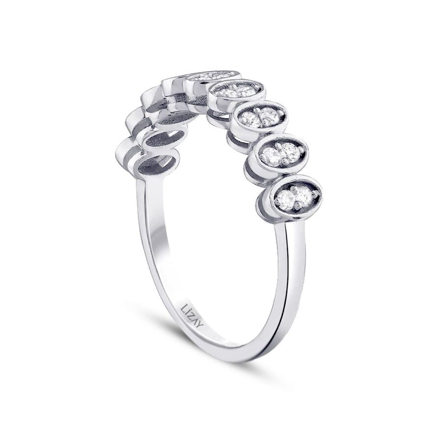 0,22 Carat Diamond Stone Trend Ring