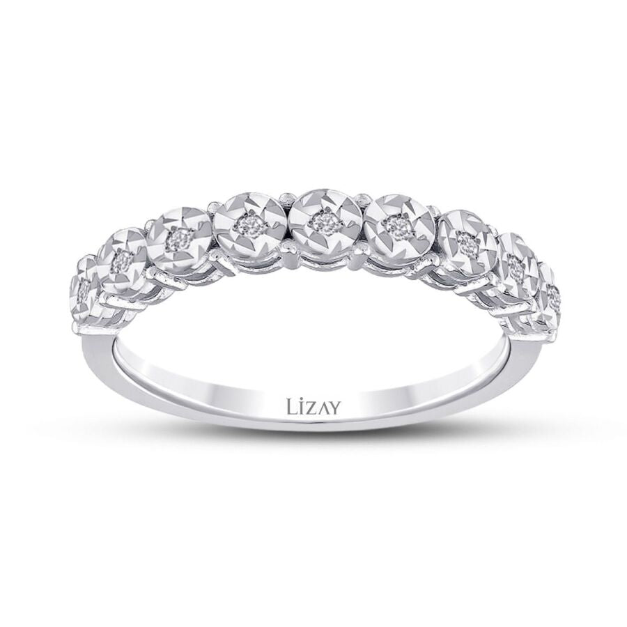 0.08 Carat Diamond Effect Stone Ring