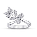 0,33 Carat Diamond Flower Ring