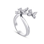 0,33 Carat Diamond Flower Ring