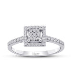 0,25 Carat Diamond Square Ring