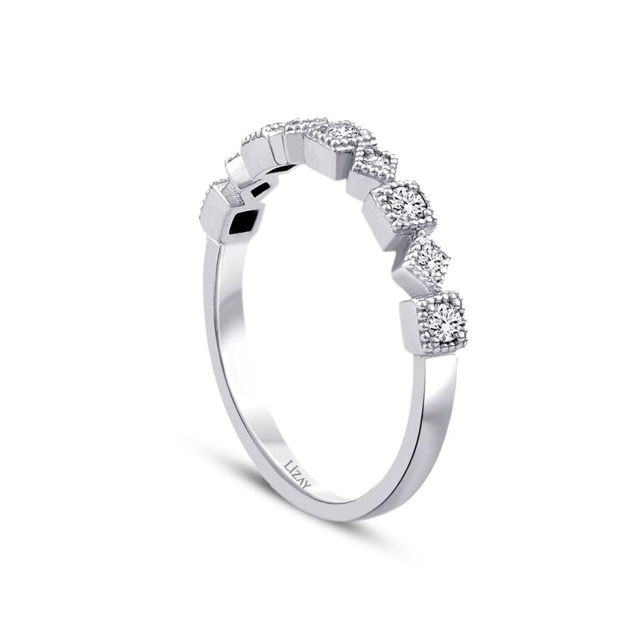 0,25 Carat Diamond Nine Stone Ring