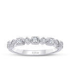 0,25 Carat Diamond Nine Stone Ring