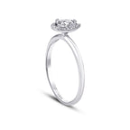 0,29 Carat Diamond Pear Ring