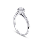 0,32 Carat Diamond Round Solitaire Engagement Ring