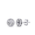 0,15 Carat Diamond Round Earrings