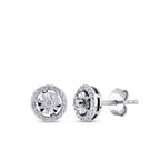 0,15 Carat Diamond Round Earrings