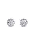 0,15 Carat Diamond Round Earrings