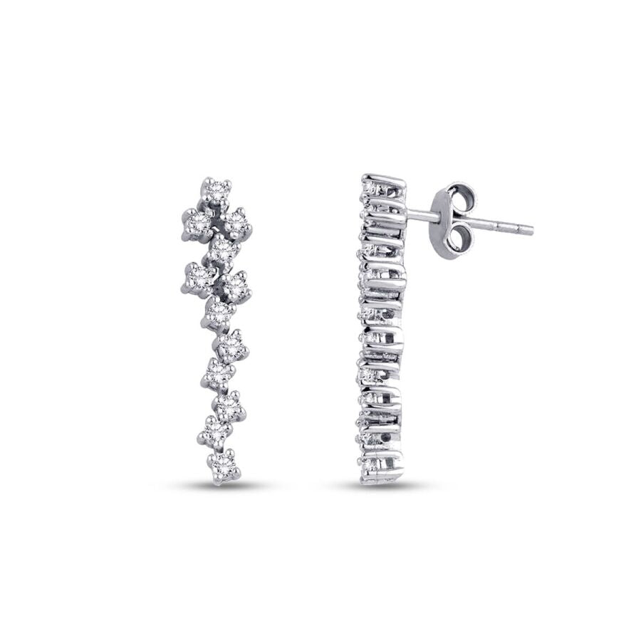 0,74 Carat Diamond Trend Earrings