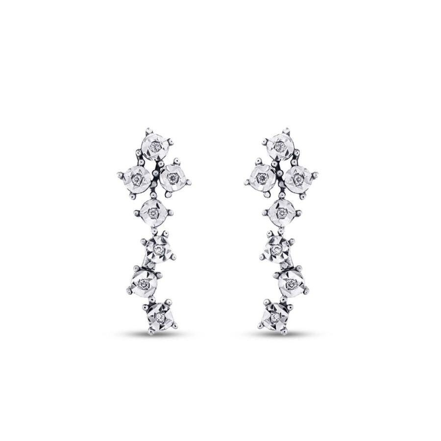 0,05 Carat Diamond-Effect Earrings