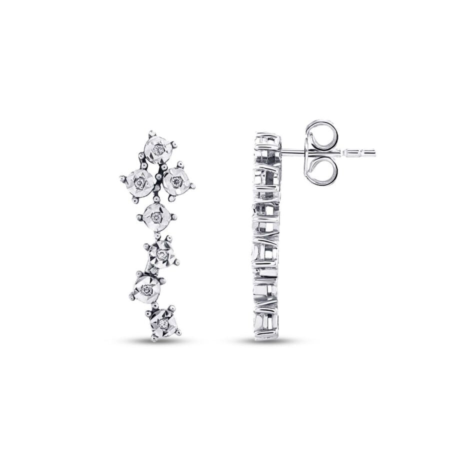 0,05 Carat Diamond-Effect Earrings