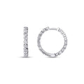 0,43 Carat Diamond Hoop Earrings