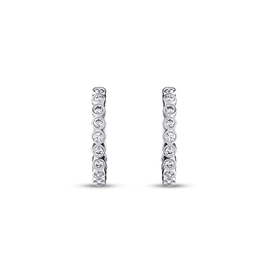 0,43 Carat Diamond Hoop Earrings
