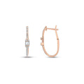 0,30 Carat Diamond Hoop Earrings